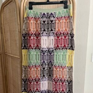 Chloé Neutral Knit Skirt Midi/Maxi